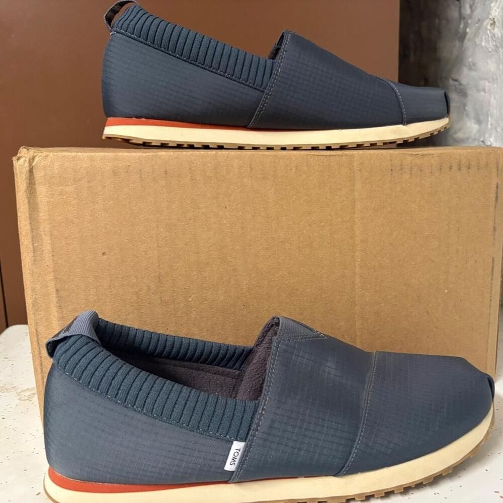 Toms Men's Navy and Blue Trainers - Picture 3 of 6